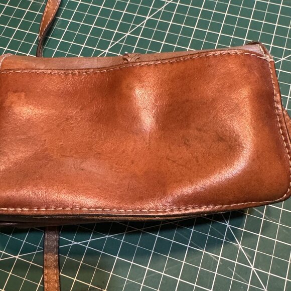 Patricia Nash Bianco Crossbody Organizer Clutch Brown Leather Shoulder Bag - Picture 11 of 13